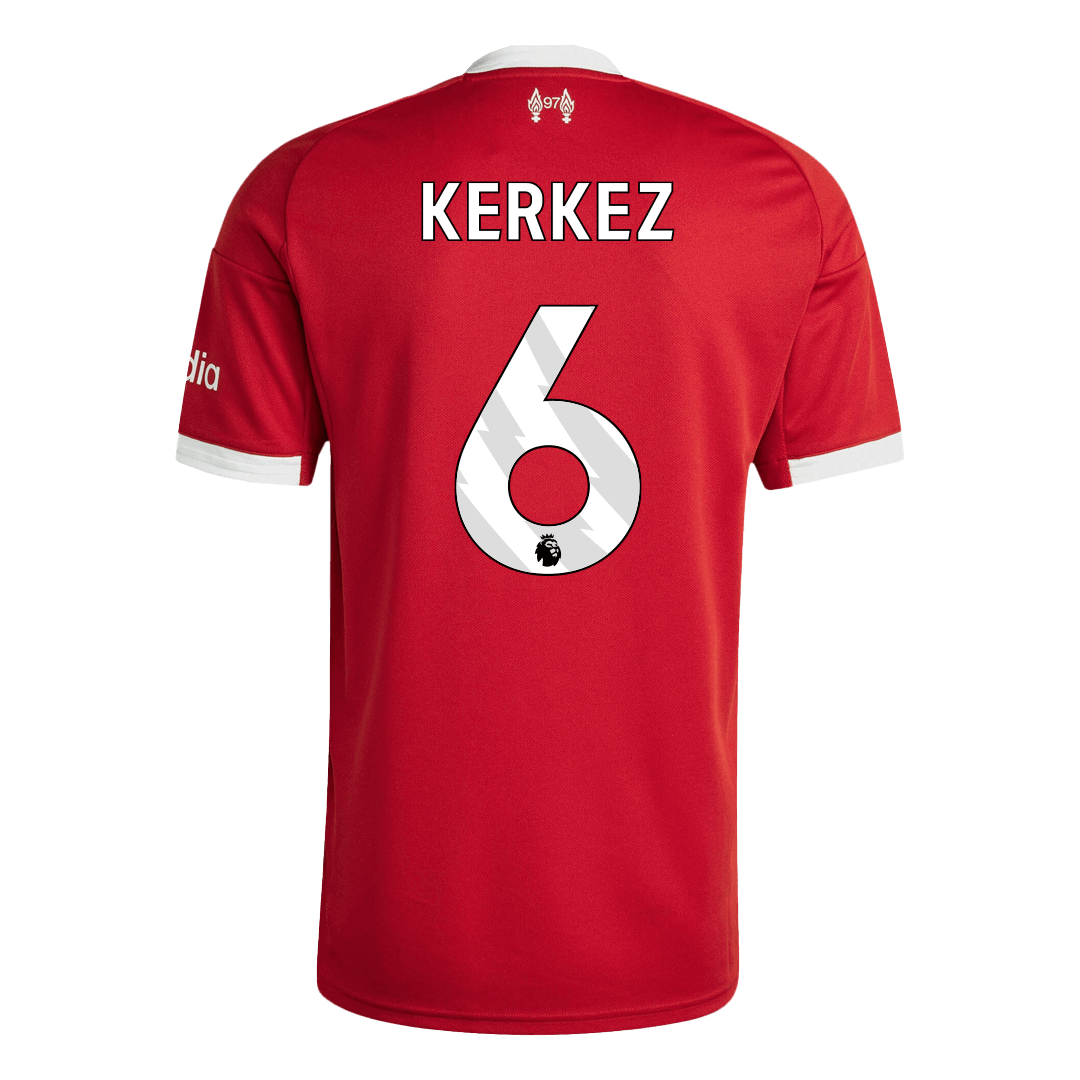 Liverpool Tröja KERKEZ #6 2025/26 Hemma Röd-9