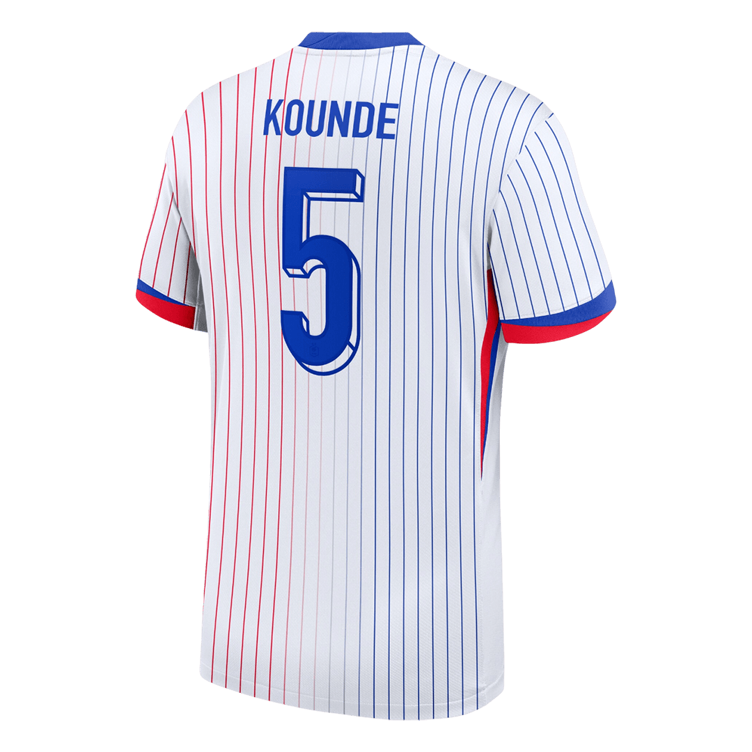 Frankrike Tröja KOUNDE #5 Euro 2024 Borta Vit