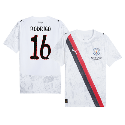 Manchester City Tröja RODRIGO #16 2025/26 Vit