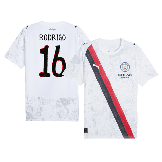 Manchester City Tröja RODRIGO #16 2025/26 Vit
