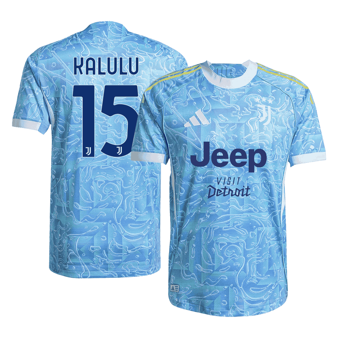 Juventus Tröja KALULU #15 2025/26 Borta Blå
