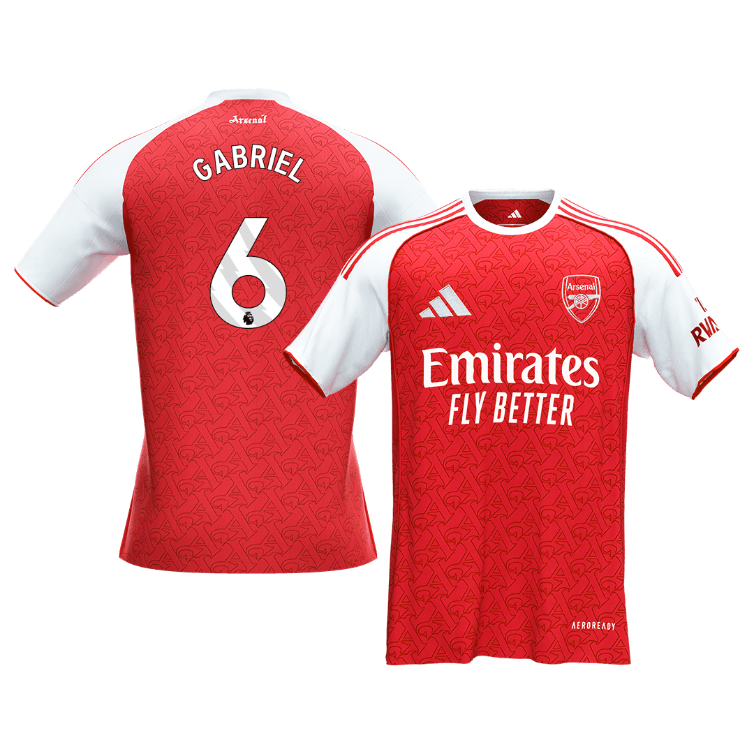 GABRIEL #6 Arsenal Tröja 2025/26 Hemma Premium Röd