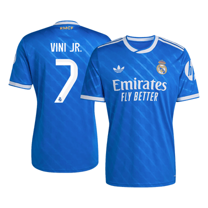 Real Madrid Tröja VINI JR. #7 2025/26 Tredje Blå-10