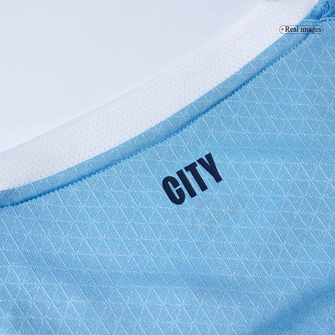 Manchester City Tröja HAALAND #9 2025/26 Hemma Blå-2