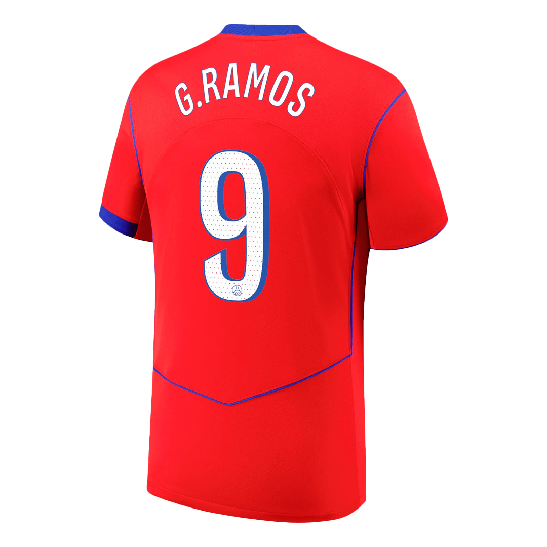 PSG Tröja G.RAMOS #9 2025/26 Tredje Röd-8