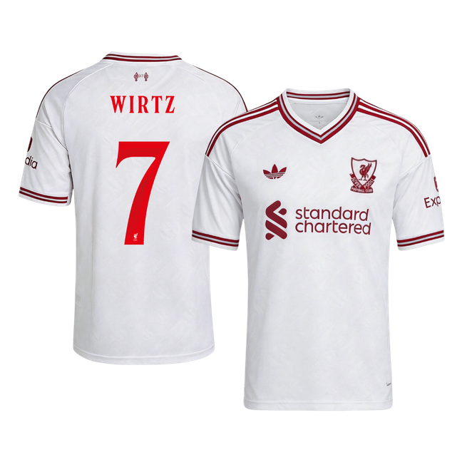 Liverpool Tröja WIRTZ #7 2026/27 Borta Vit - UCL