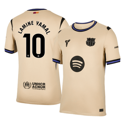 Barcelona Tröja LAMINE YAMAL #10 2025/26 Borta Gul