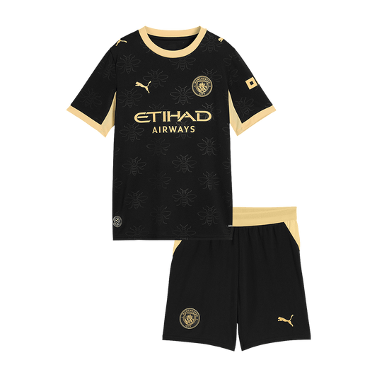 Manchester City Tröja 2026/27 Borta Svart Barn