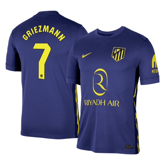 Atletico Madrid Tröja GRIEZMANN #7 2025/26 Borta Mörkblå
