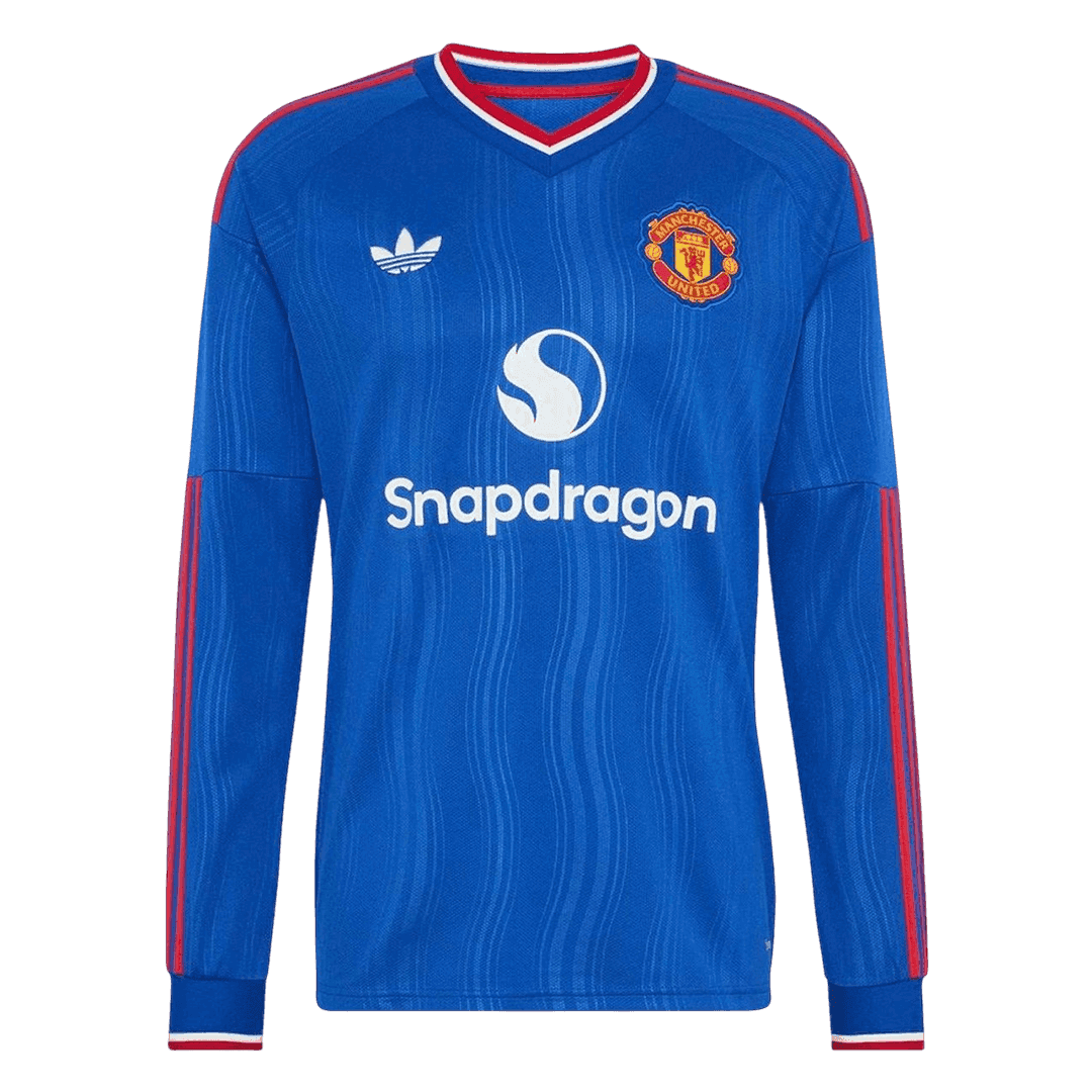 Manchester United Tröja 2026/27 Borta Långärmad Blå