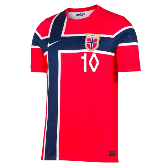 Norge Tröja Ødegaard #10 2026 Hemma Röd-1