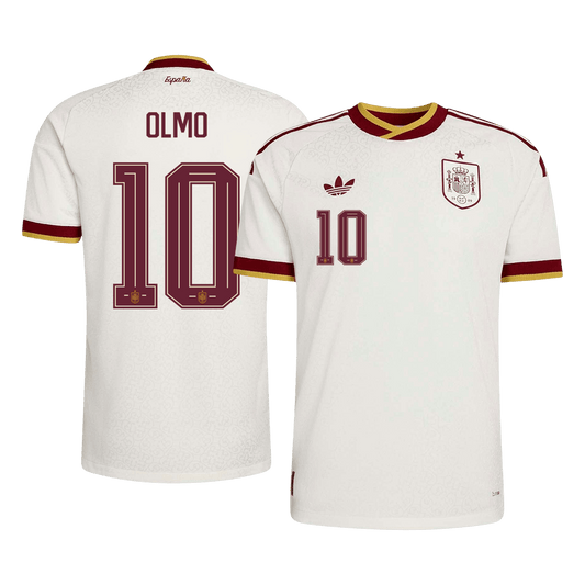 Spanien Tröja OLMO #10 2026 Borta Autentisk Vit