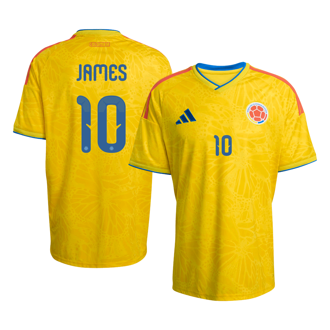 Colombia Tröja JAMES #10 2026 Hemma Gul