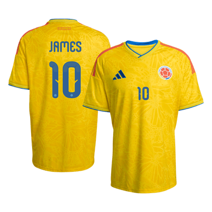 Colombia Tröja JAMES #10 2026 Hemma Gul