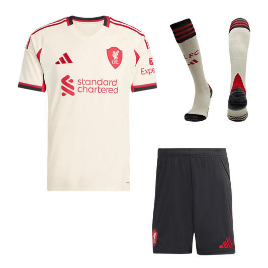 Liverpool Tröja Bortaställ 2025/26 Vit