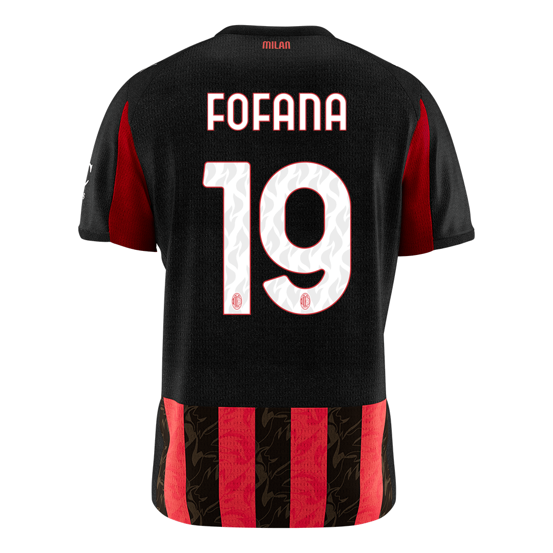 FOFANA #19 AC Milan Tröja 2025/26 Hemma Premium Röd & Svart