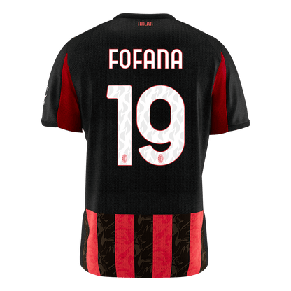 FOFANA #19 AC Milan Tröja 2025/26 Hemma Premium Röd & Svart-10