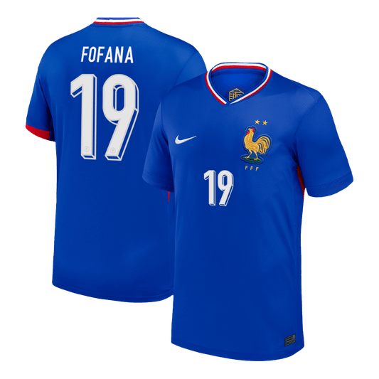 Frankrike Tröja FOFANA #19 Euro 2024 Hemma Blå