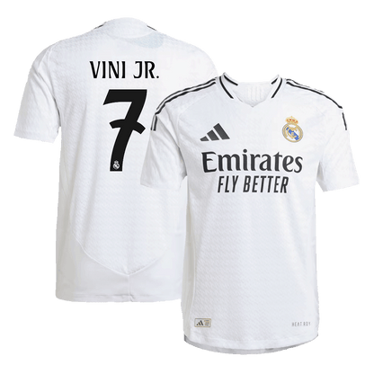 Real Madrid Tröja VINI JR. #7 2024/25 Hemma Vit