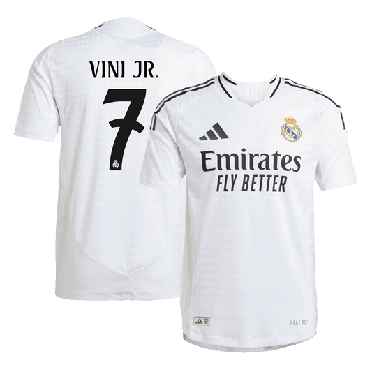 Real Madrid Tröja VINI JR. #7 2024/25 Hemma Vit