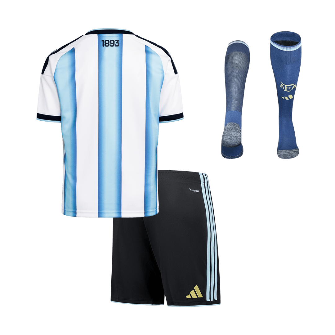 Argentina Tröja 2026 Hemmaställ Blå & Vit Barn-10
