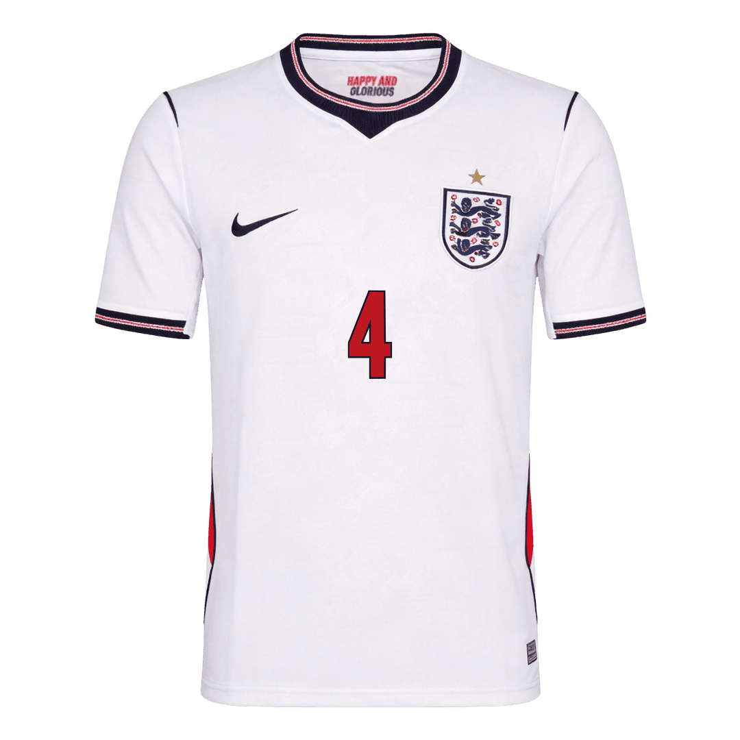 England Tröja RICE #4 2026 Hemma Vit