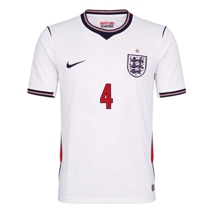 England Tröja RICE #4 2026 Hemma Vit-2