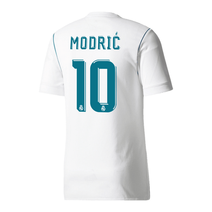 MODRIĆ #10 Real Madrid Hemmatröja 2017/18 Retro Tröja
 Vit