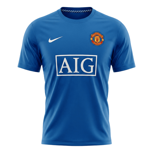 Manchester United Tredjetröja 2008/09 Retro Tröja
 Blå