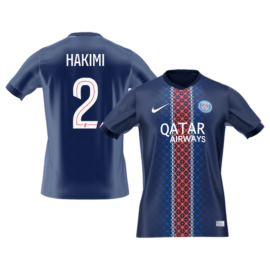 HAKIMI #2 PSG Tröja 2025/26 Hemma Premium Mörkblå