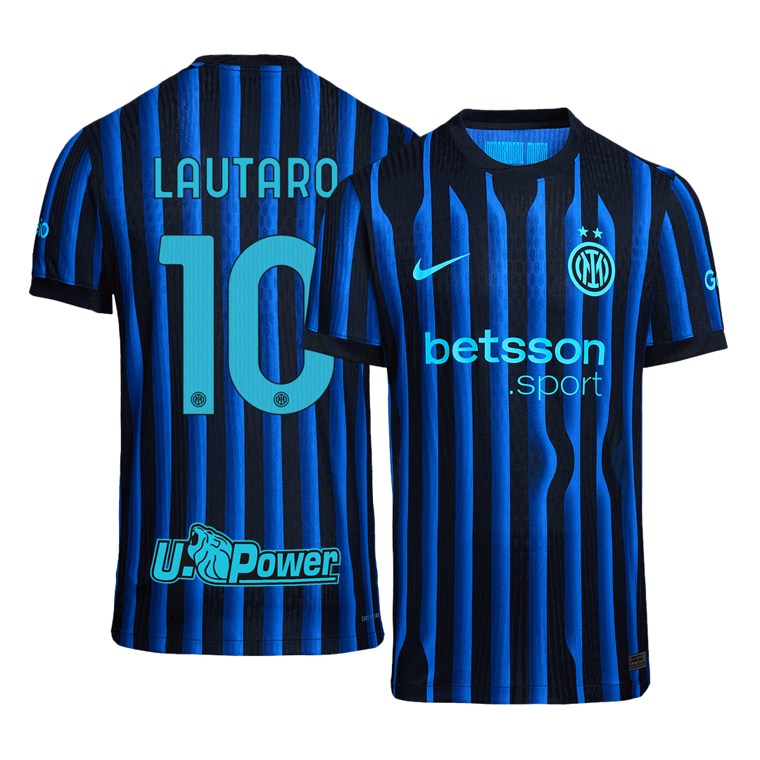 Inter Milan Tröja LAUTARO #10 2025/26 Hemma Autentisk Blå och svart