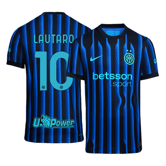 Inter Milan Tröja LAUTARO #10 2025/26 Hemma Autentisk Blå och svart