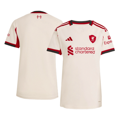 Liverpool Tröja 2025/26 Borta Vit Dam-9