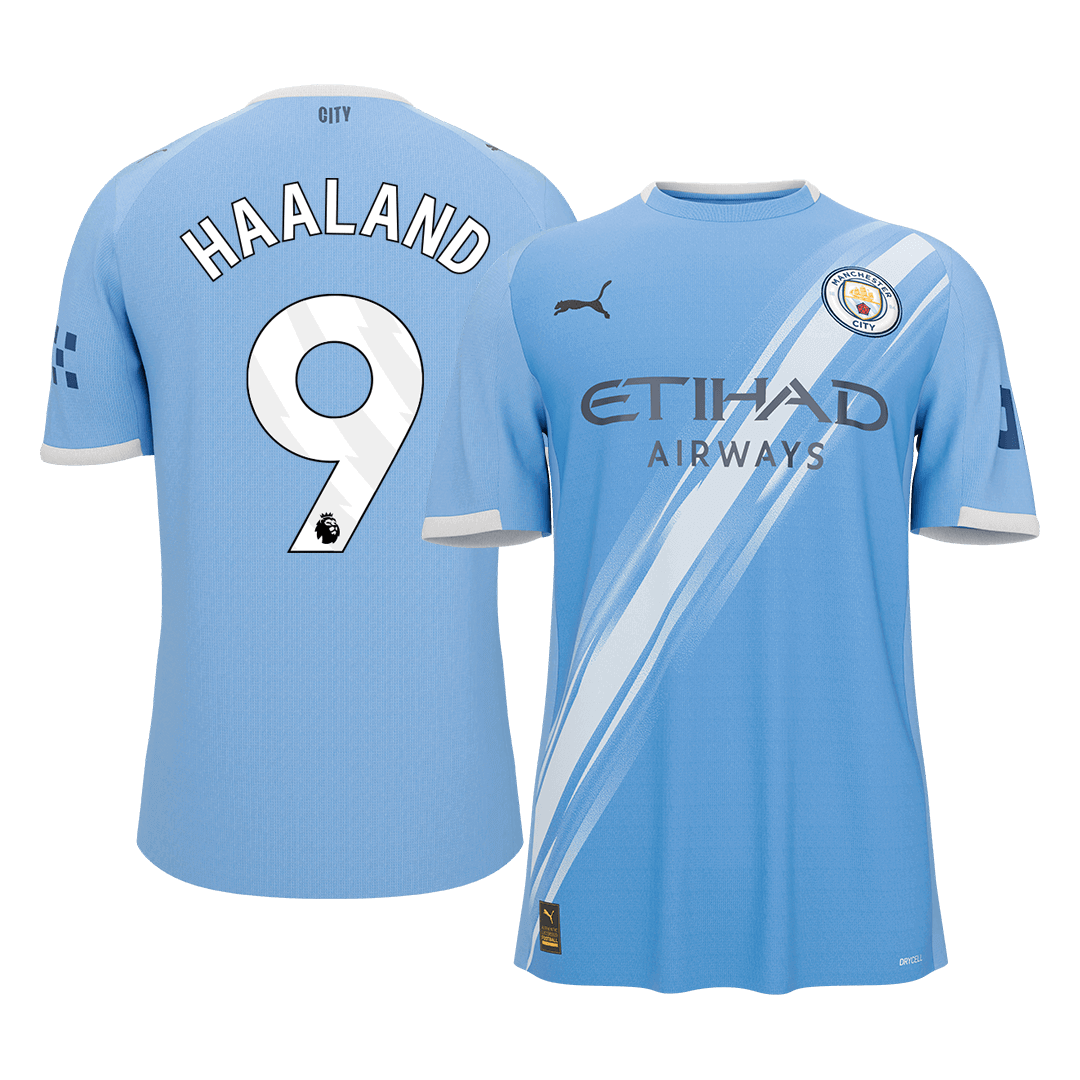HAALAND #9 Manchester City Tröja 2025/26 Hemma Premium Blå