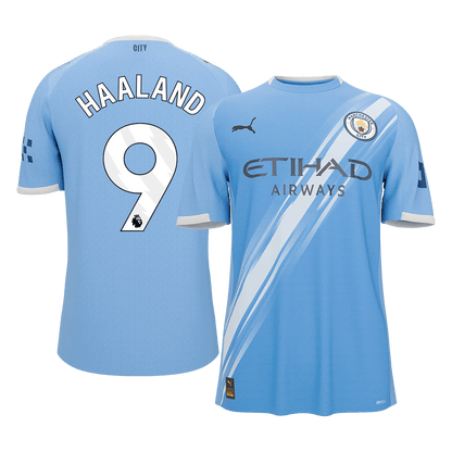 HAALAND #9 Manchester City Tröja 2025/26 Hemma Premium Blå