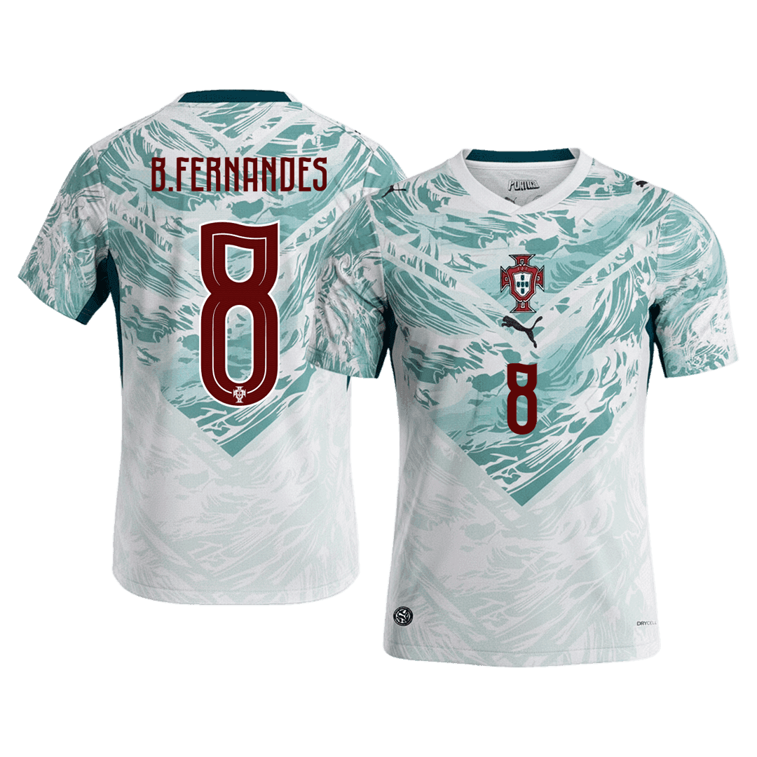 Portugal Tröja B.FERNANDES #8 2026 Borta White&Green