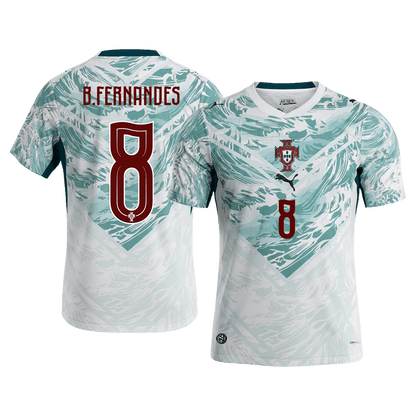 Portugal Tröja B.FERNANDES #8 2026 Borta White&Green