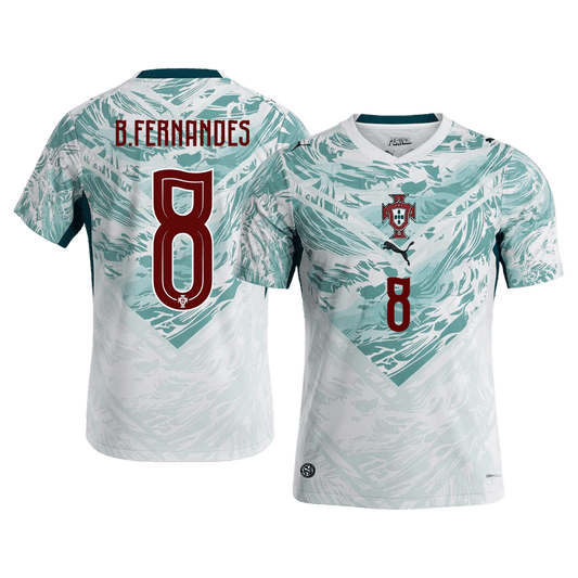 Portugal Tröja B.FERNANDES #8 2026 Borta White&Green