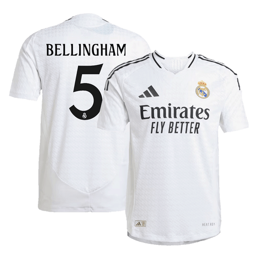 Real Madrid Tröja BELLINGHAM #5 2024/25 Hemma Vit