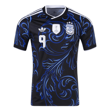 Argentina Tröja J. ÁLVAREZ #9 2026 Borta Svart-8