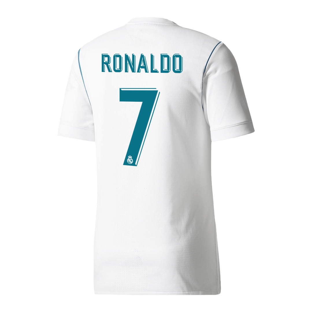 RONALDO #7 Real Madrid Hemmatröja 2017/18 Retro Tröja
 Vit