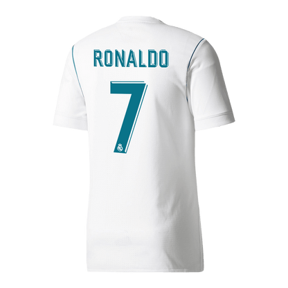 RONALDO #7 Real Madrid Hemmatröja 2017/18 Retro Tröja
 Vit