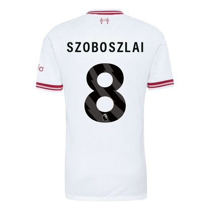 Liverpool Tröja SZOBOSZLAI #8 2026/27 Borta Autentisk Vit-3