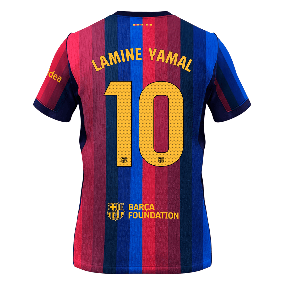 Barcelona Tröja LAMINE YAMAL #10 2026/27 Hemma Blue&Garnet-3