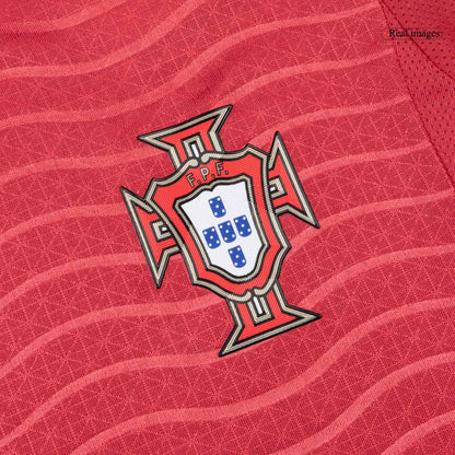 Portugal Tröja RONALDO #7 2026 Hemma Autentisk Röd-6
