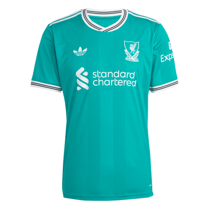 Liverpool Tröja M.SALAH #11 2025/26 Tredje Grön-11