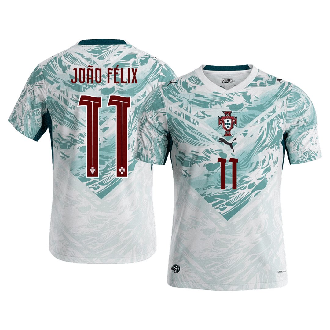 Portugal Tröja JOÃO FÉLIX #11 2026 Borta White&Green
