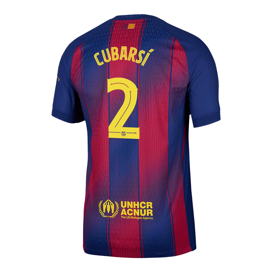 Barcelona Tröja CUBARSÍ #2 2025/26 Hemma Röd & Blå - UCL