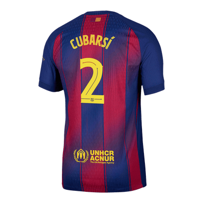 Barcelona Tröja CUBARSÍ #2 2025/26 Hemma Röd & Blå - UCL-13