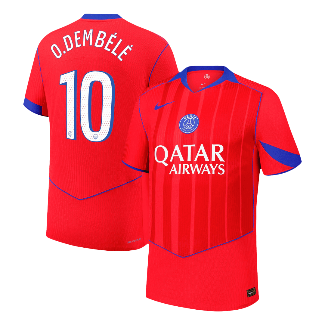 PSG Tröja O.DEMBÉLÉ #10 2025/26 Tredje Röd